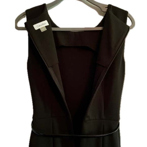 Calvin Klein Black/White Flounce Dress size 2 - Picture 7 of 9